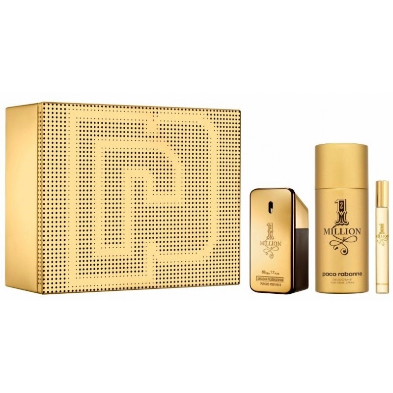 Paco Rabanne 1 MILLION 50ML.150DSP.10ML Apa de toaleta Set - Parfum barbati 0